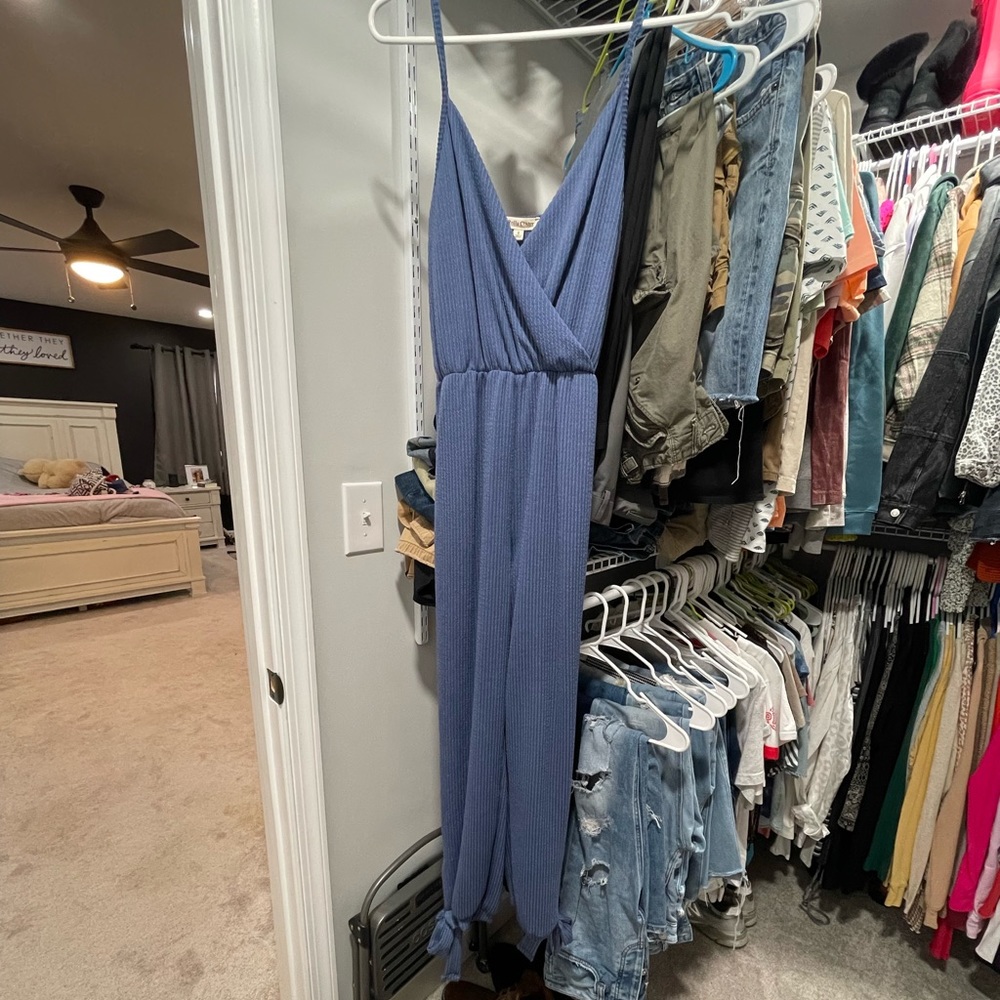 Blue jumpsuit